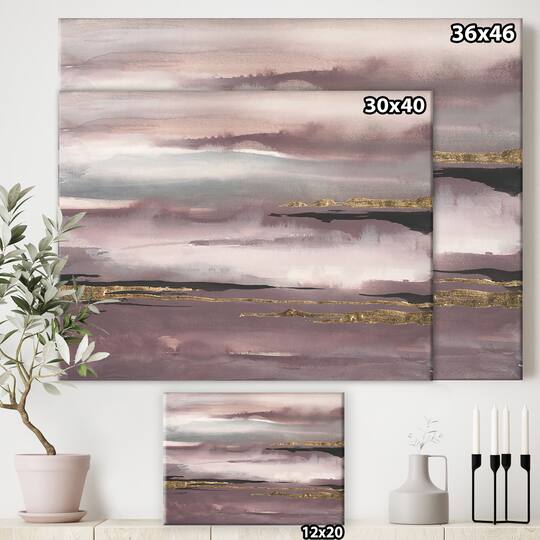 Designart - Purple Glam Storm IV
